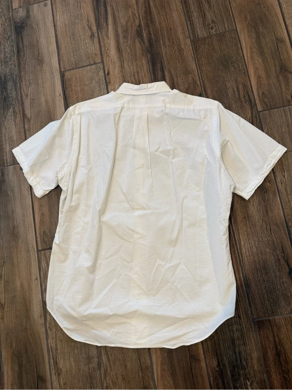 Polo by Ralph Lauren White Short-Sleeve Button-Down with Navy Pony